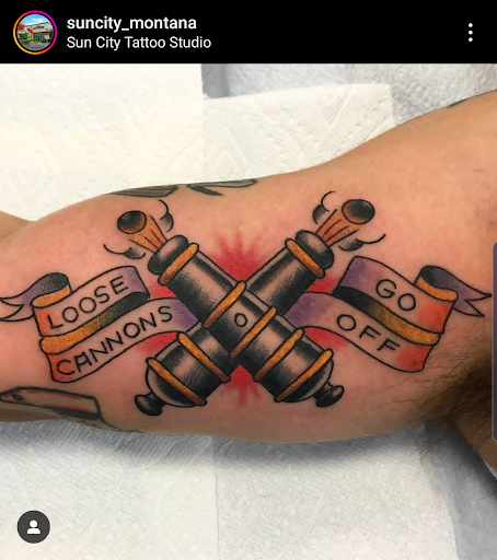 Explore tattoo ideas for a name cover up, creative tattoo ideas in El Paso, available at Sun City Tattoo Montana