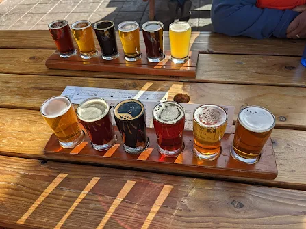 Craft beer at a brewery in Bishop California