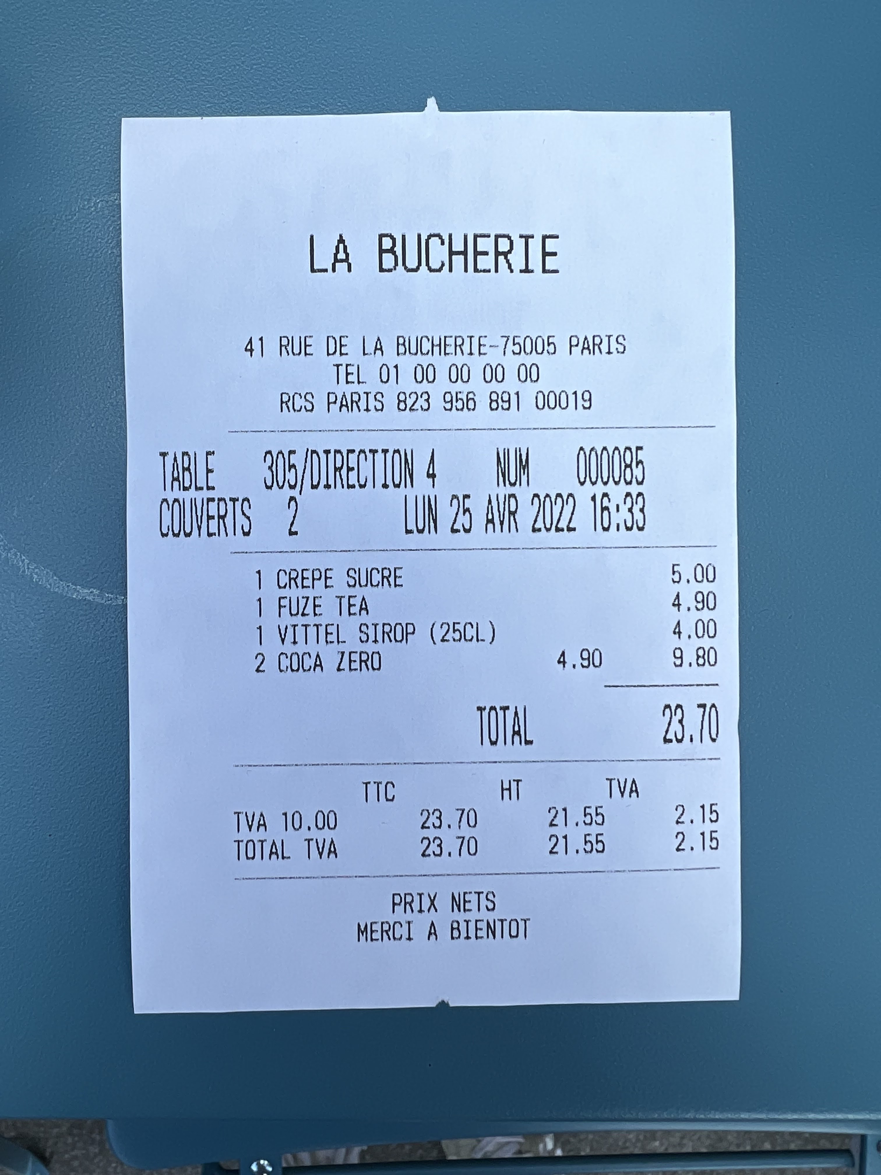 Photo n° 1 de l'avis de Guillaume.a fait le 25/04/2022 à 14:31