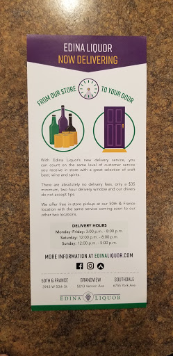 Liquor Store «Edina Liquor - 50th & France», reviews and photos, 3943 W 50th St, Edina, MN 55424, USA