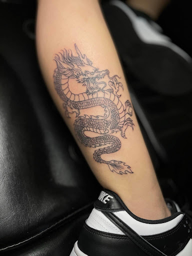 Explore leo sleeve tattoo ideas, creative tattoo ideas in Peoria, available at Modern Ink Tattoo