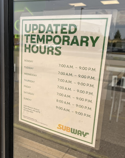 Restaurant «SUBWAY®Restaurants», reviews and photos, 1220 Missouri Ave, West Plains, MO 65775, USA