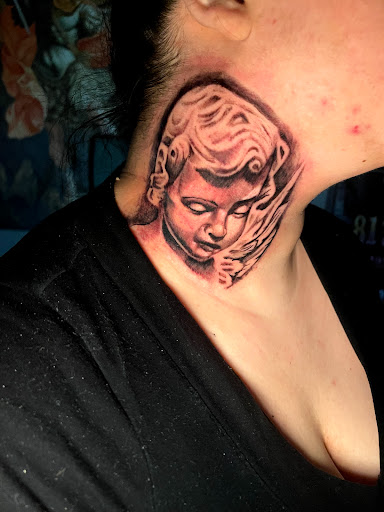 Explore poke and stick tattoo ideas, creative tattoo ideas in Roanoke, available at Saint Cecilias Art Studio