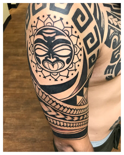 Explore half sleeve tattoo idea, creative tattoo ideas in Atlanta, available at Golden Anchor Tattoo