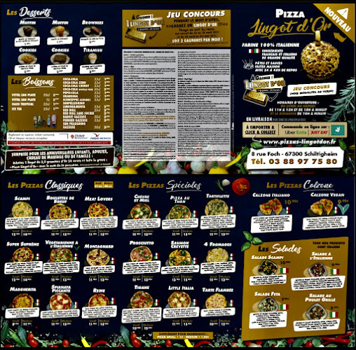 Pizza lingot d'or