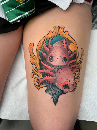 Explore cool hand tattoo ideas for guys, creative tattoo ideas in Tallmadge, available at Killjoy tattoo