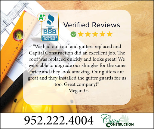 Roofing Contractor «Capital Construction LLC - Roofing Company & Contractors in the Minneapolis-St. Paul Areas», reviews and photos, 406 Gateway Blvd, Burnsville, MN 55337, USA