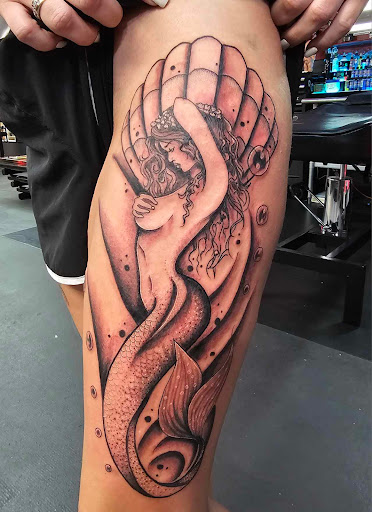 Explore nose tattoo ideas, creative tattoo ideas in Redding, available at Dominant Ink