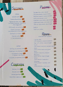 Menu / carte de Cafè del mar à Lido di Spina