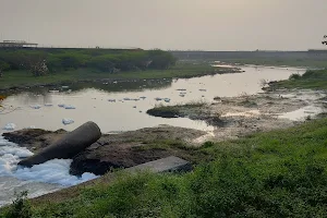 Adayar river bed road image