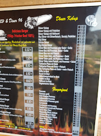 Sky Oase & Diner 96 à Oranienburg menu