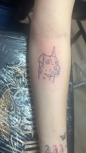 Explore haunted house tattoo ideas, creative tattoo ideas in Midland, available at The Company Ink