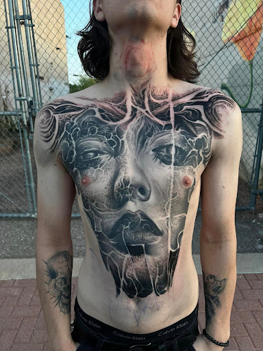 Explore bomb tattoo ideas, creative tattoo ideas in Peoria, available at Iron Key Tattoo Studio Inc.