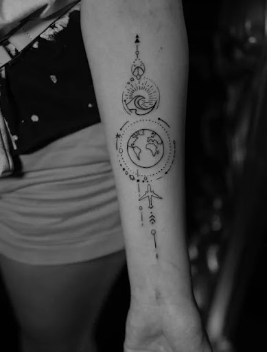 Explore diving tattoo ideas, creative tattoo ideas in Venice, available at Ink Monkey Tattoo and Piercing