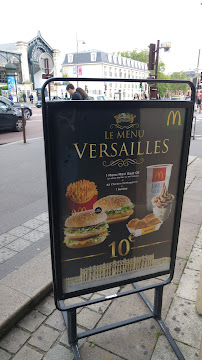 McDonald's à Versailles menu