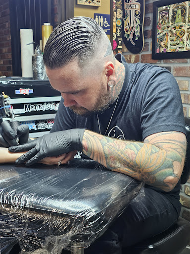 Explore leg sleeve tattoo ideas, creative tattoo ideas in Murrieta, available at Envision tattoo murrieta