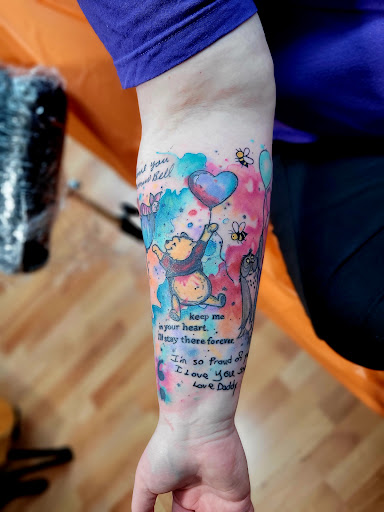 Explore devil tattoo ideas, creative tattoo ideas in Benton, available at Spectrum Tattoo