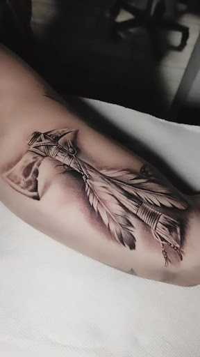 Explore pattern tattoo ideas, creative tattoo ideas in San Antonio, available at Firme Copias Tattoo Studio