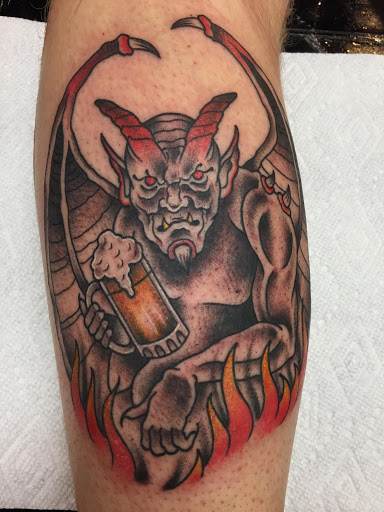 Explore long thin tattoo ideas, creative tattoo ideas in Austin, available at Triple Crown Tattoo