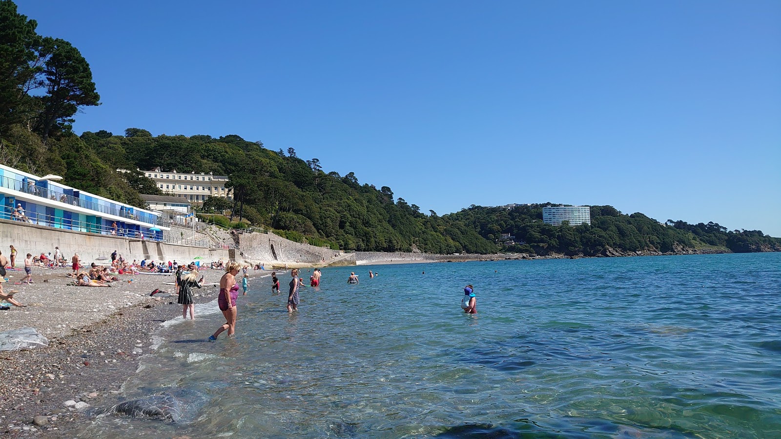 Photo de Plage de Meadfoot avec rivage droit, long