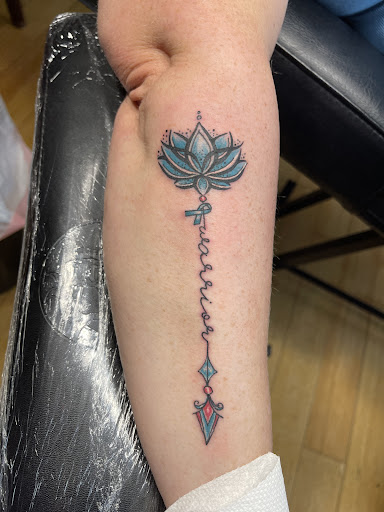 Explore bow tattoo ideas, creative tattoo ideas in Plattsburgh, available at Ink by Lace LLC