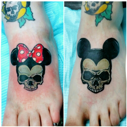 Explore big toe tattoos ideas, creative tattoo ideas in Beverly Hills, available at R-N-R Custom Tattoos