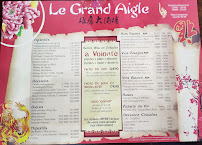 Menu du Le Grand Aigle à Sausheim