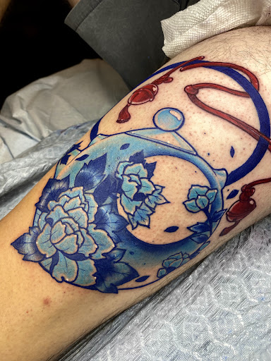 Explore dragon forearm tattoo ideas, creative tattoo ideas in Orange Park, available at Revelation Tattoo company