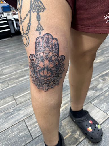 Explore metroid tattoo ideas, creative tattoo ideas in El Paso, available at American Tattoo Society of Ft Bliss