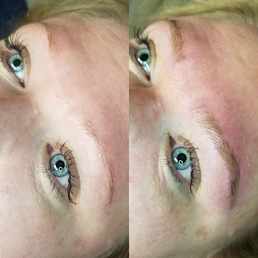 Explore nezuko tattoo ideas, creative tattoo ideas in Peoria Heights, available at BeautiFULL Brows By Jen Microblading - Permanent Makeup Wild Honey Beauty Studio