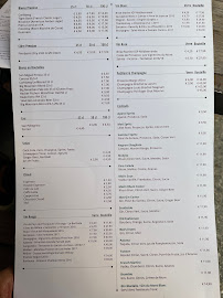 Menu / carte de MOÖ bar cuisine à Chamonix-Mont-Blanc