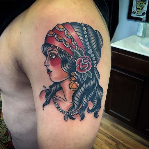 Explore pimp tattoo ideas, creative tattoo ideas in Madera, available at Sea Wolf Tattoo