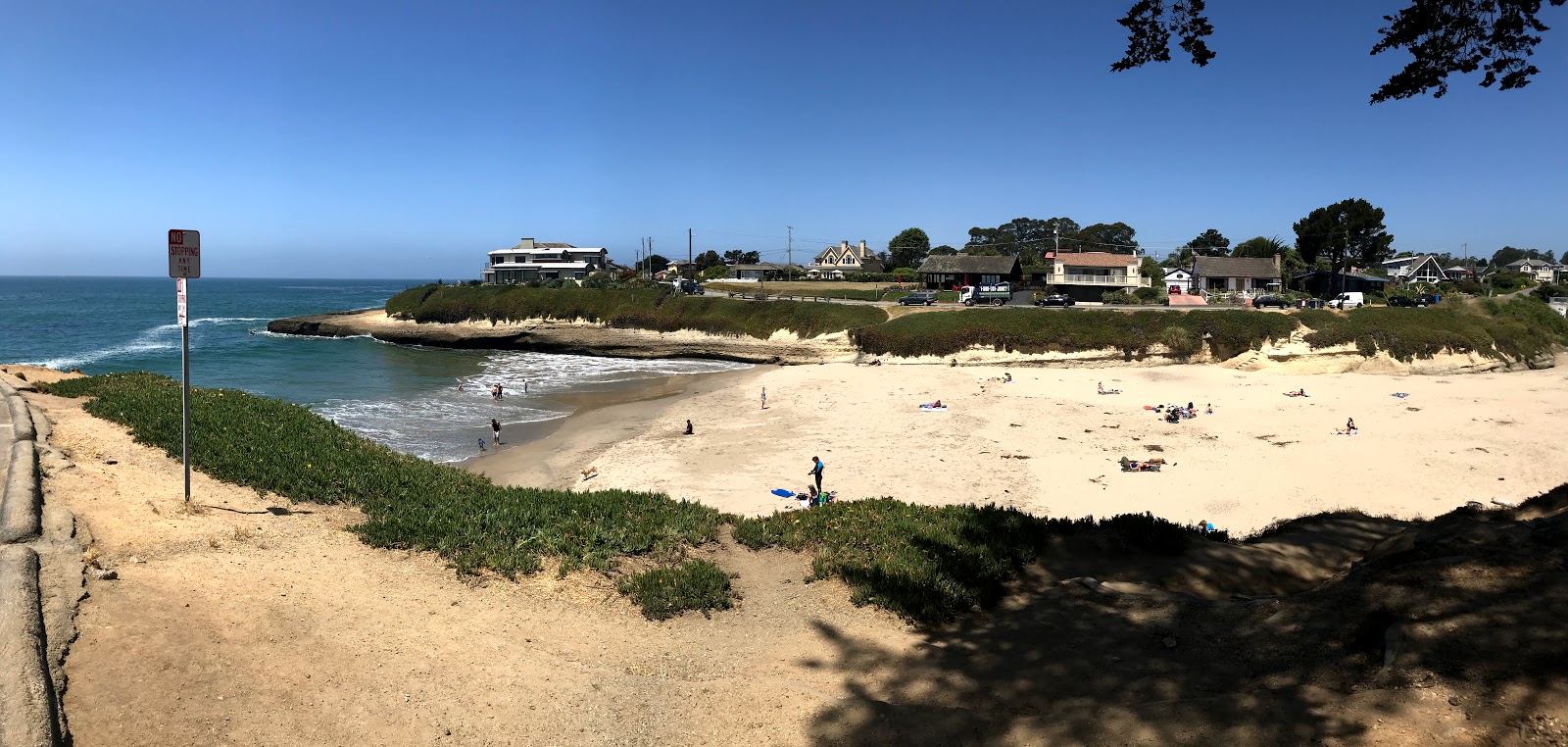 Photo of Sunny Cove Beach and the settlement