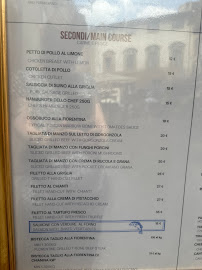 Menu du Trattoria da Chef Enrico à Florence