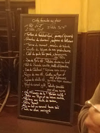 La Causerie à Paris menu