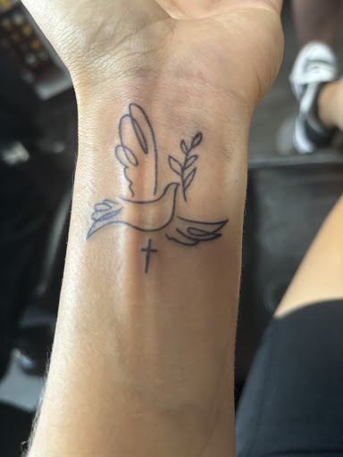 Explore david and goliath tattoo ideas, creative tattoo ideas in Pigeon Forge, available at Black Orchid Tattoo Studio