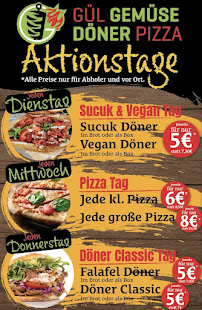 Carte du Gül Gemüse Döner Dollern à Dollern