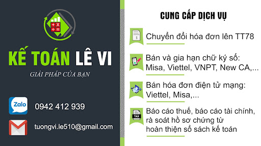Dịch vụ Kế Toán Đăk Lăk- Lê Vi