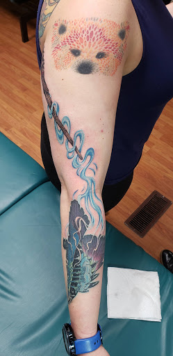 Explore ocean tattoo ideas, creative tattoo ideas in Erie, available at Wayward Tattoo Studio