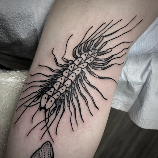 Explore flamingo tattoo ideas, creative tattoo ideas in Buffalo, available at True Gloom Tattoo Studio