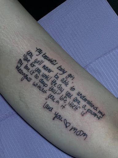 Explore palm tree tattoo ideas, creative tattoo ideas in Toledo, available at Meraki Tattoo