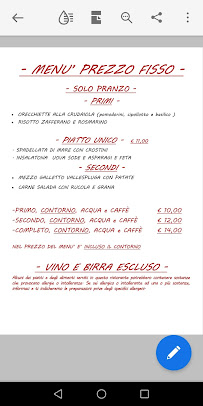 L'Usteria à Treviglio menu
