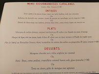 La Table D'Aimé à Rivesaltes menu