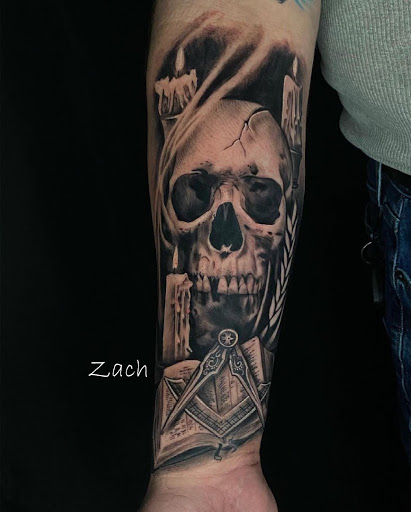 Explore damaged tattoo ideas, creative tattoo ideas in Sanford, available at Venom Ink Tattoo