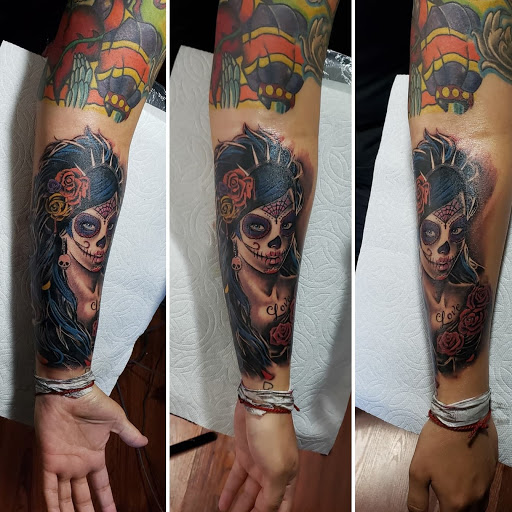 Explore memento mori tattoo ideas, creative tattoo ideas in Coachella, available at Ink Devotion Tattoo & Body Piercings