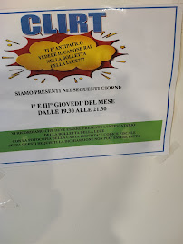 Menu du Bar Ciao à Ponte di Nanto