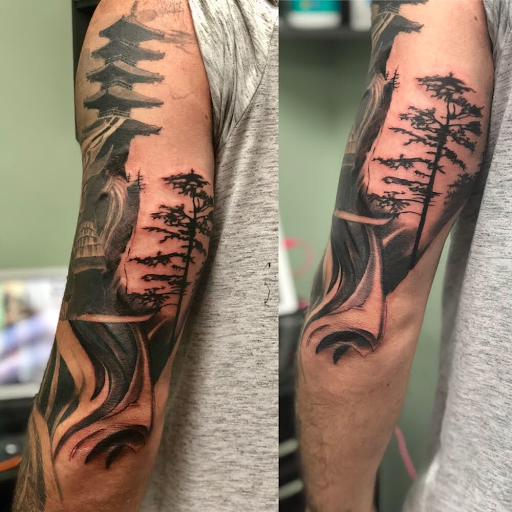 Explore cool tattoo sleeve ideas for men, creative tattoo ideas in Snohomish, available at Collective Image Tattoo