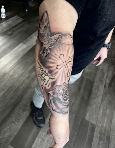 Explore labyrinth tattoo ideas, creative tattoo ideas in Silver City, available at Independent Ink Tattoo