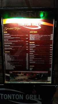 Menu du Tonton Grill à Melun