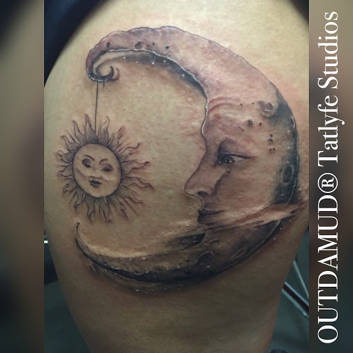 Explore half sleeve cover up tattoo ideas, creative tattoo ideas in Savannah, available at Tatlyfe Studios